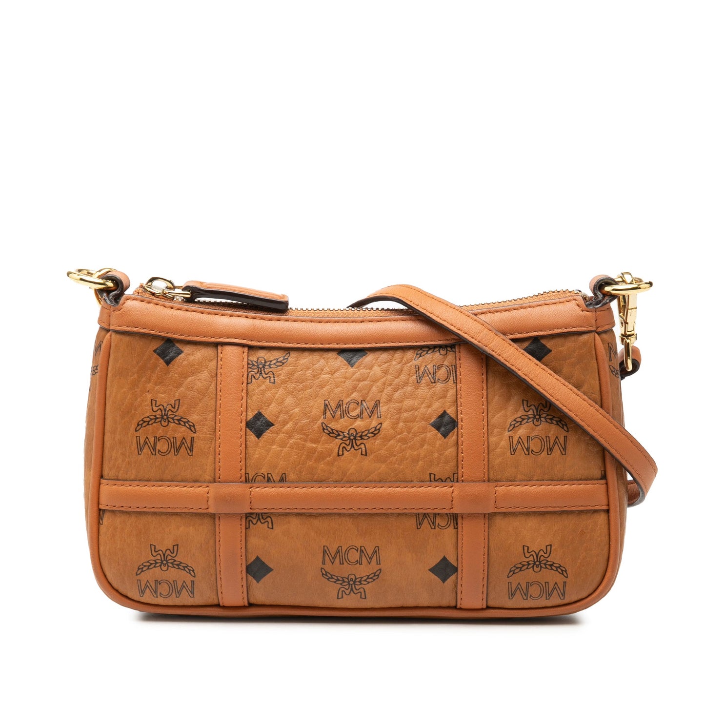 MCM Mini Visetos Coated Canvas Delmy Chain Satchel
