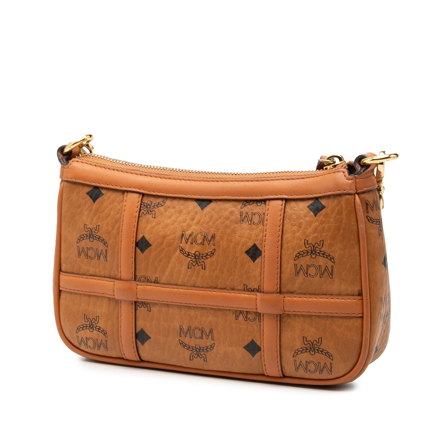 MCM Mini Visetos Coated Canvas Delmy Chain Satchel