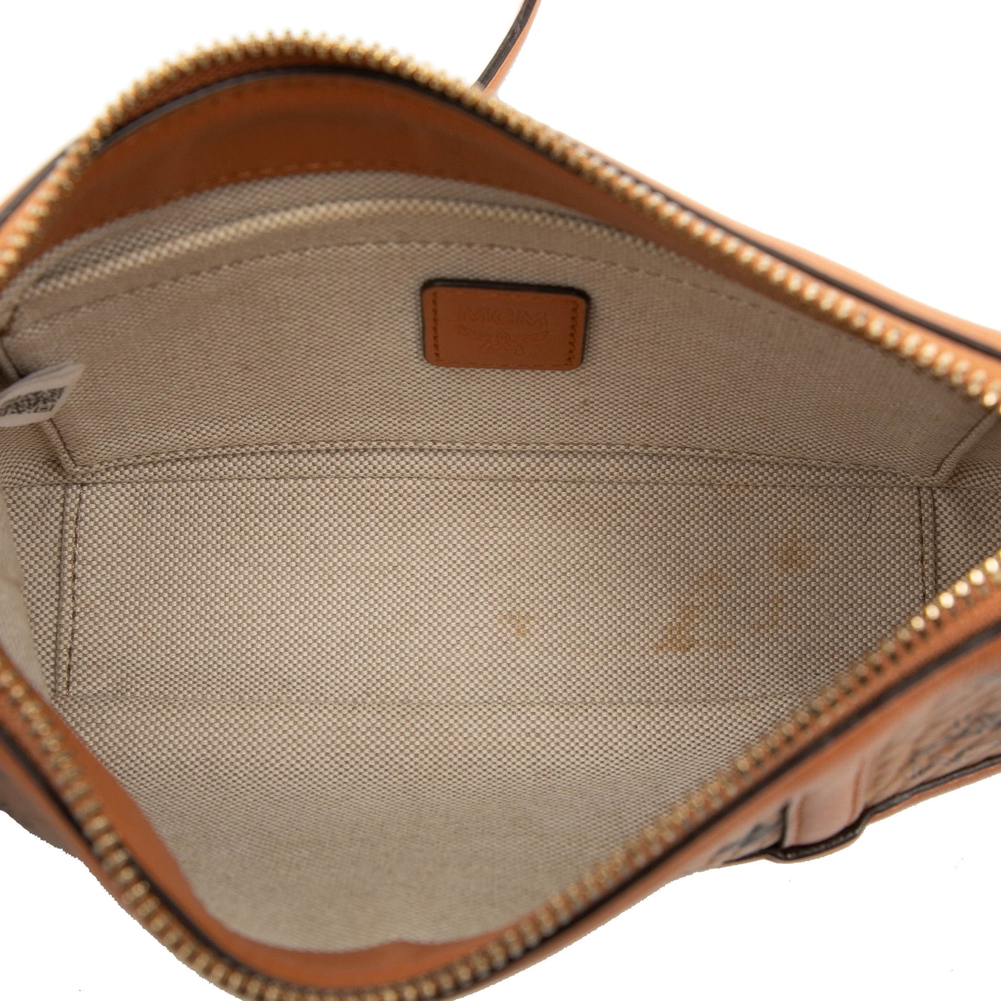 MCM Mini Visetos Coated Canvas Delmy Chain Satchel