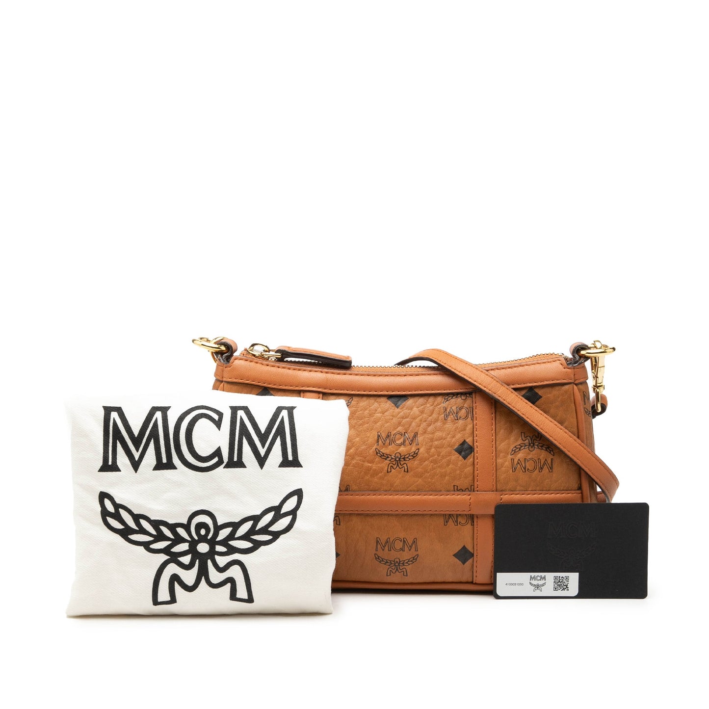 MCM Mini Visetos Coated Canvas Delmy Chain Satchel