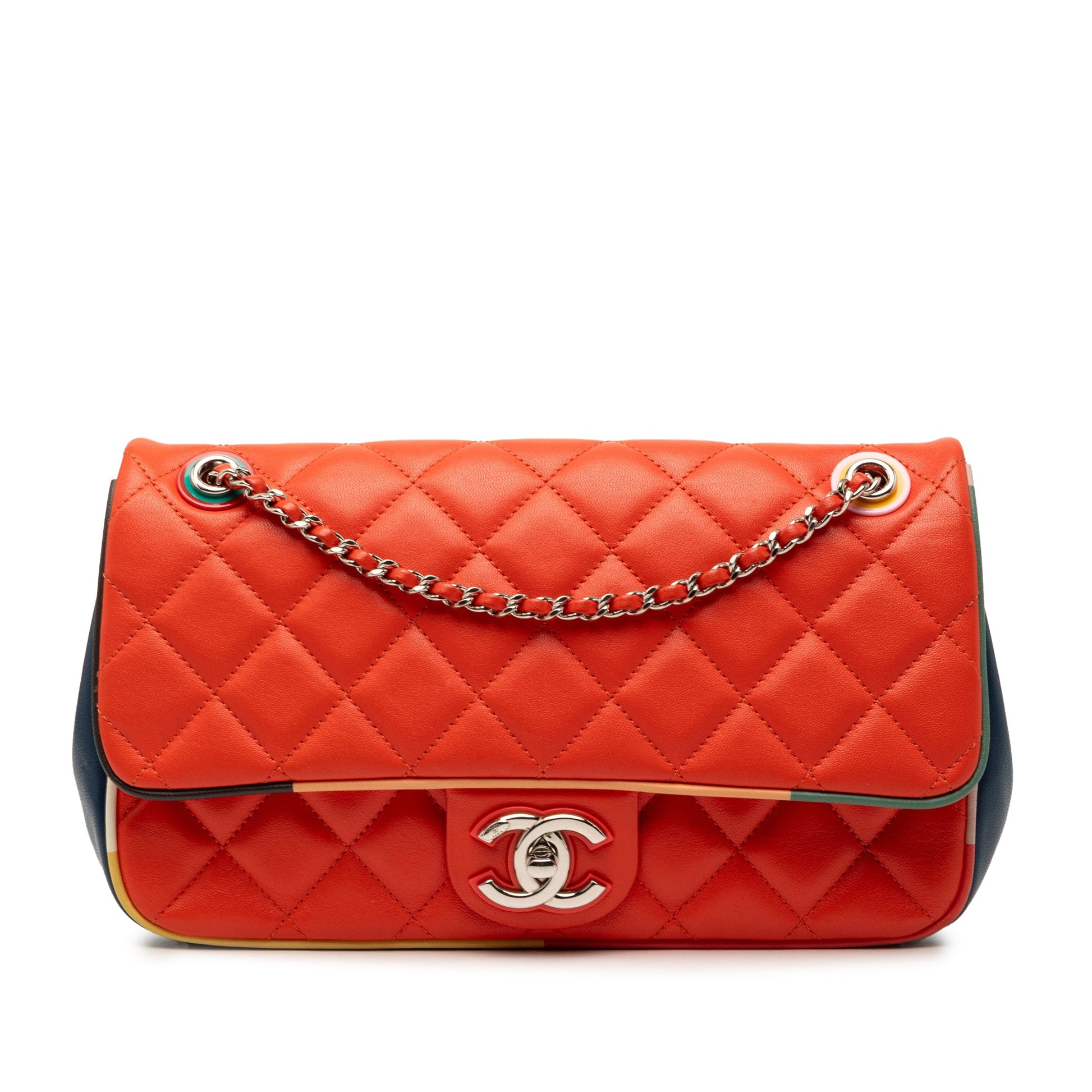 Chanel Medium Quilted Lambskin Cuba Color Flap
