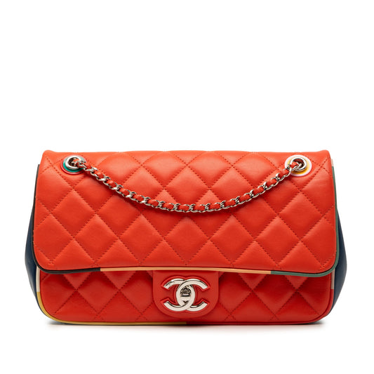 Chanel Medium Quilted Lambskin Cuba Color Flap