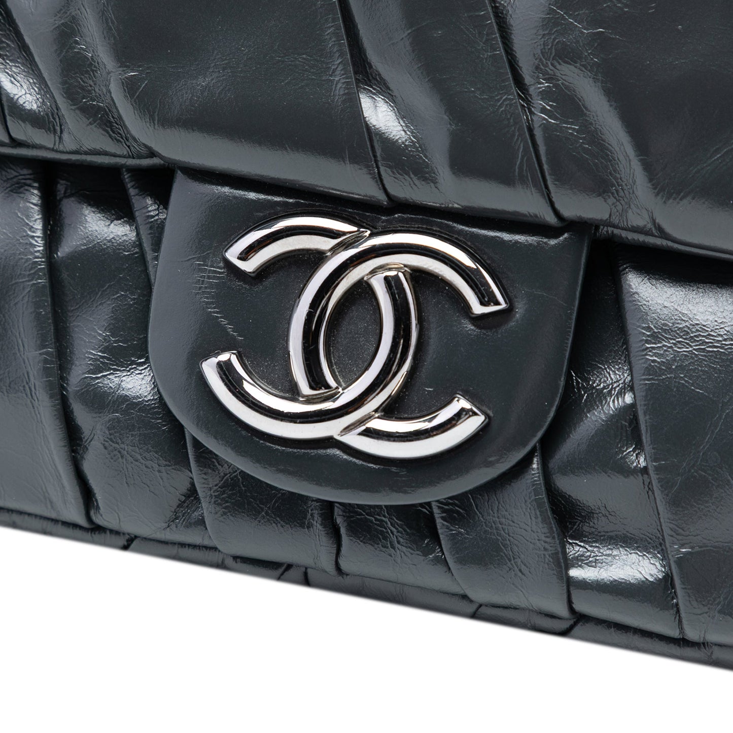 Chanel Medium Glazed Calfskin Twisted Flap