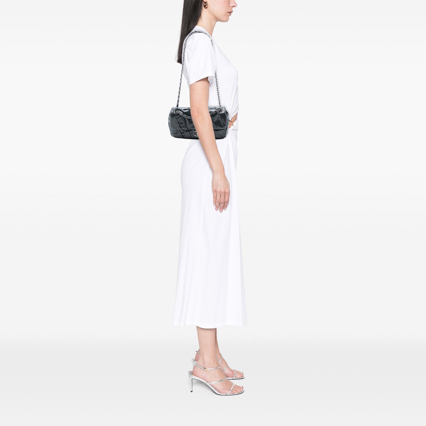 Chanel Medium Glazed Calfskin Twisted Flap