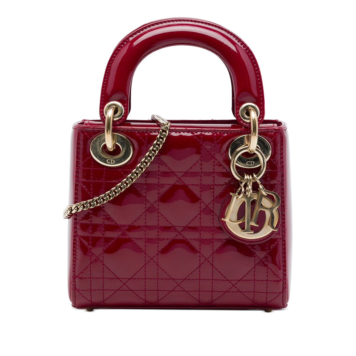 Dior Mini Patent Cannage Lady Dior