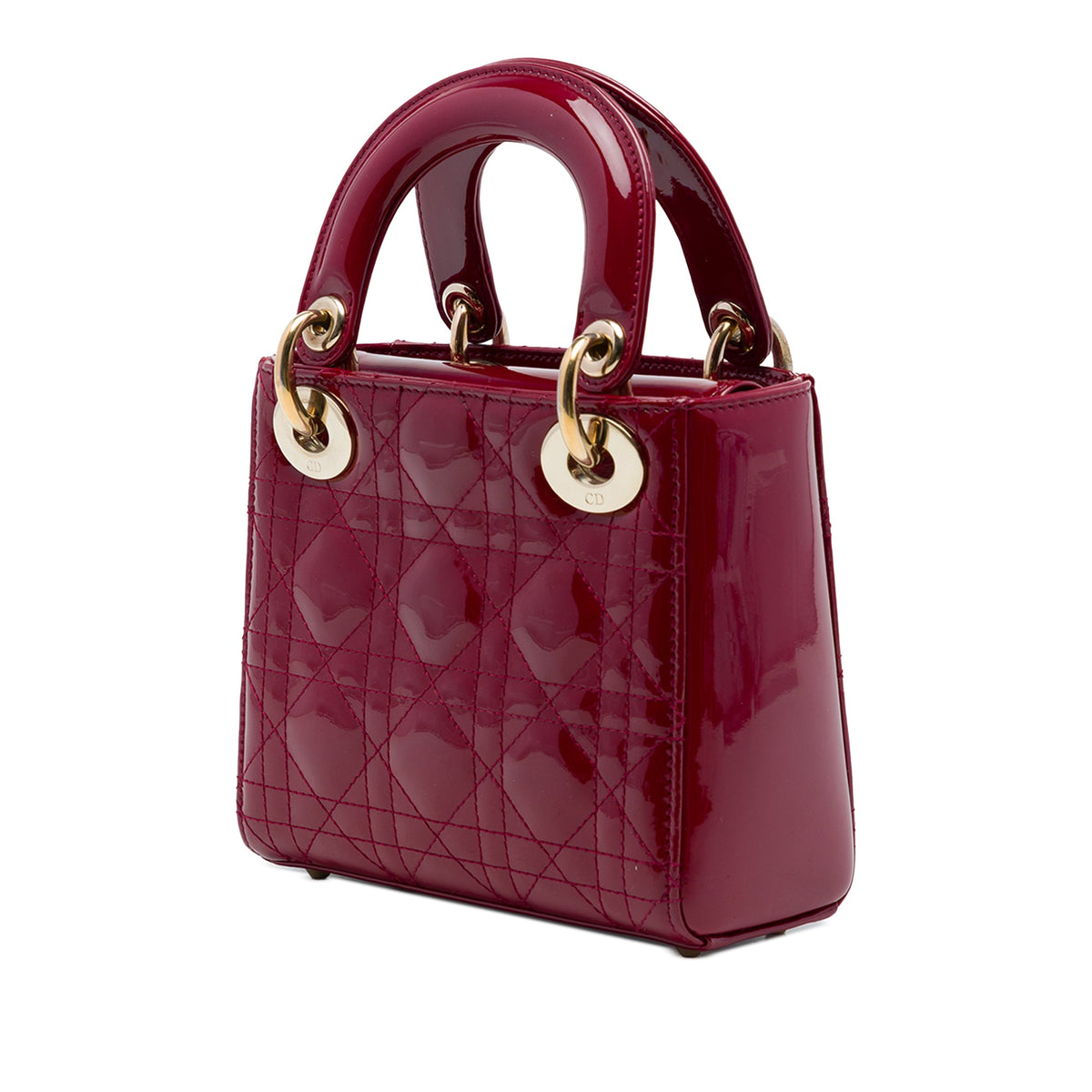 Dior Mini Patent Cannage Lady Dior