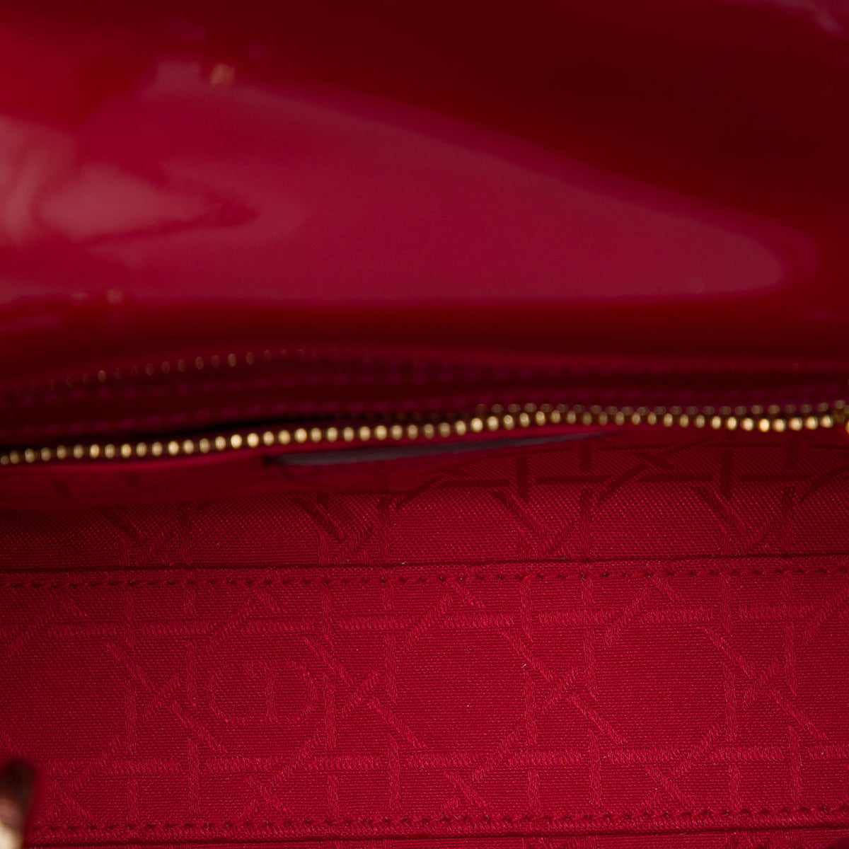 Dior Mini Patent Cannage Lady Dior