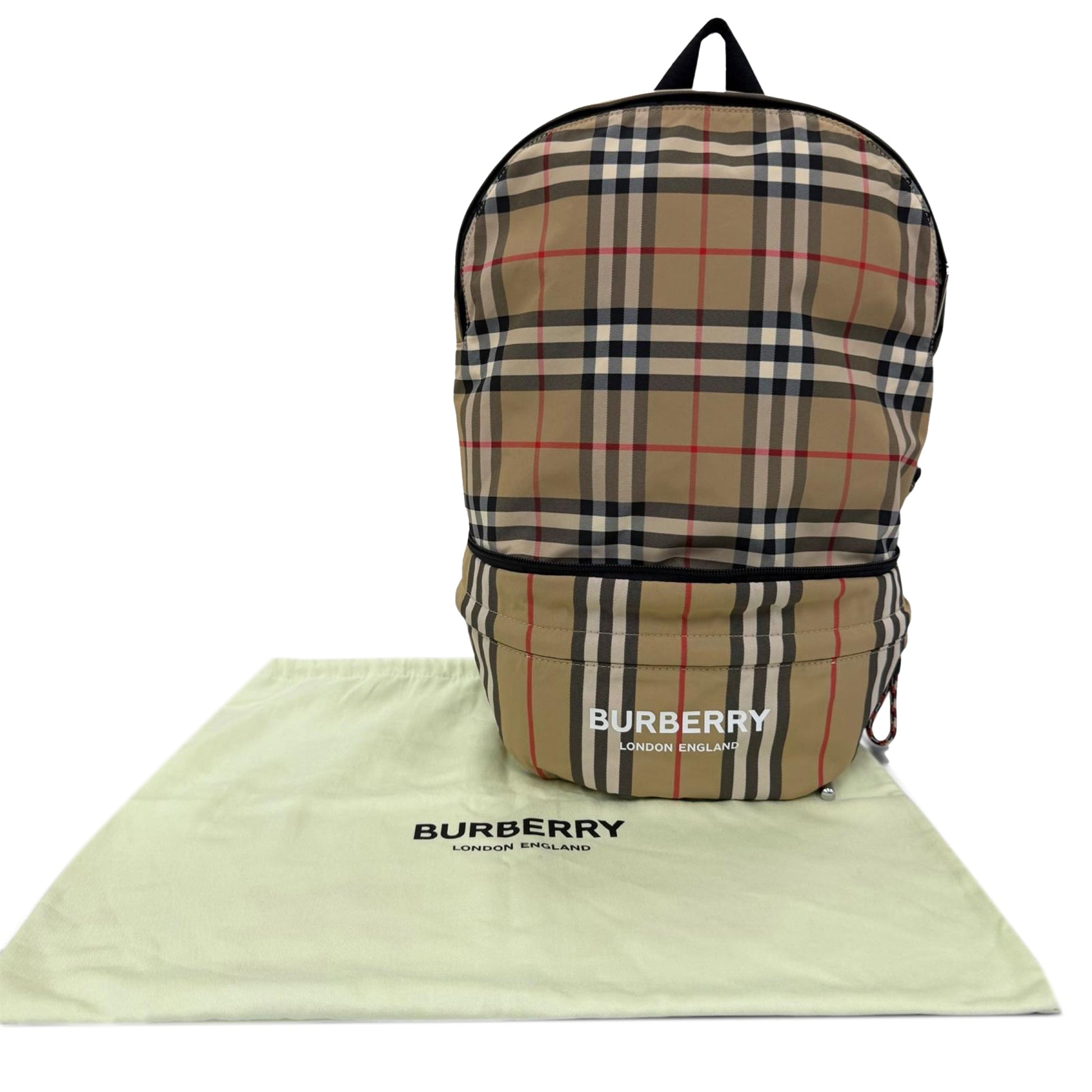 Burberry House Check Nylon Convertible Backpack