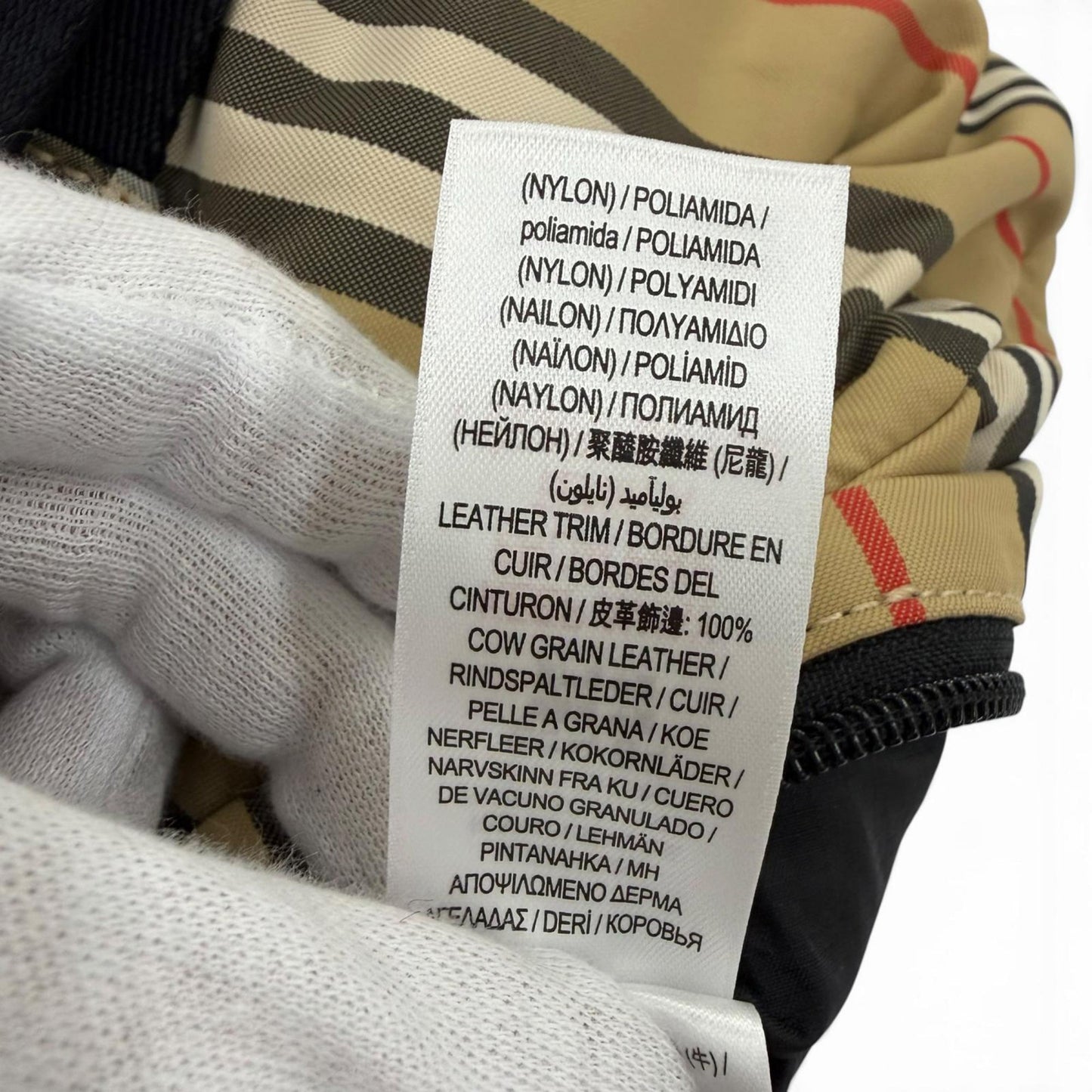 Burberry House Check Nylon Convertible Backpack