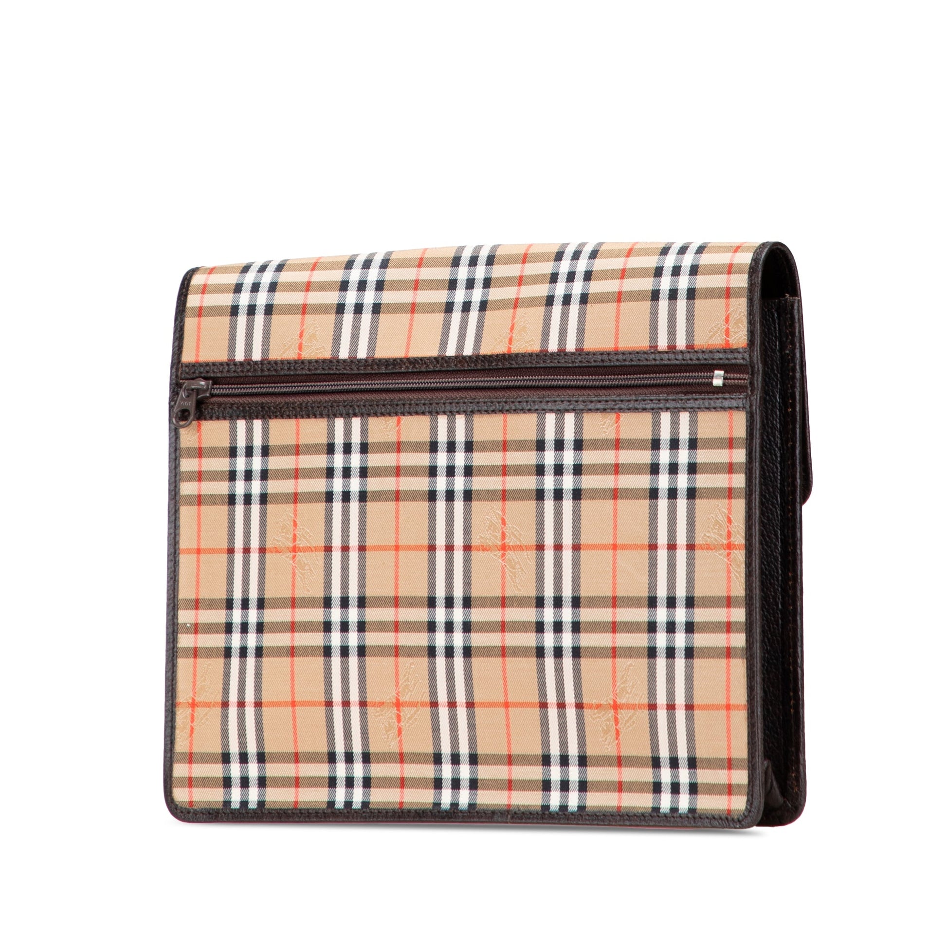 Burberry Haymarket Check Canvas Clutch