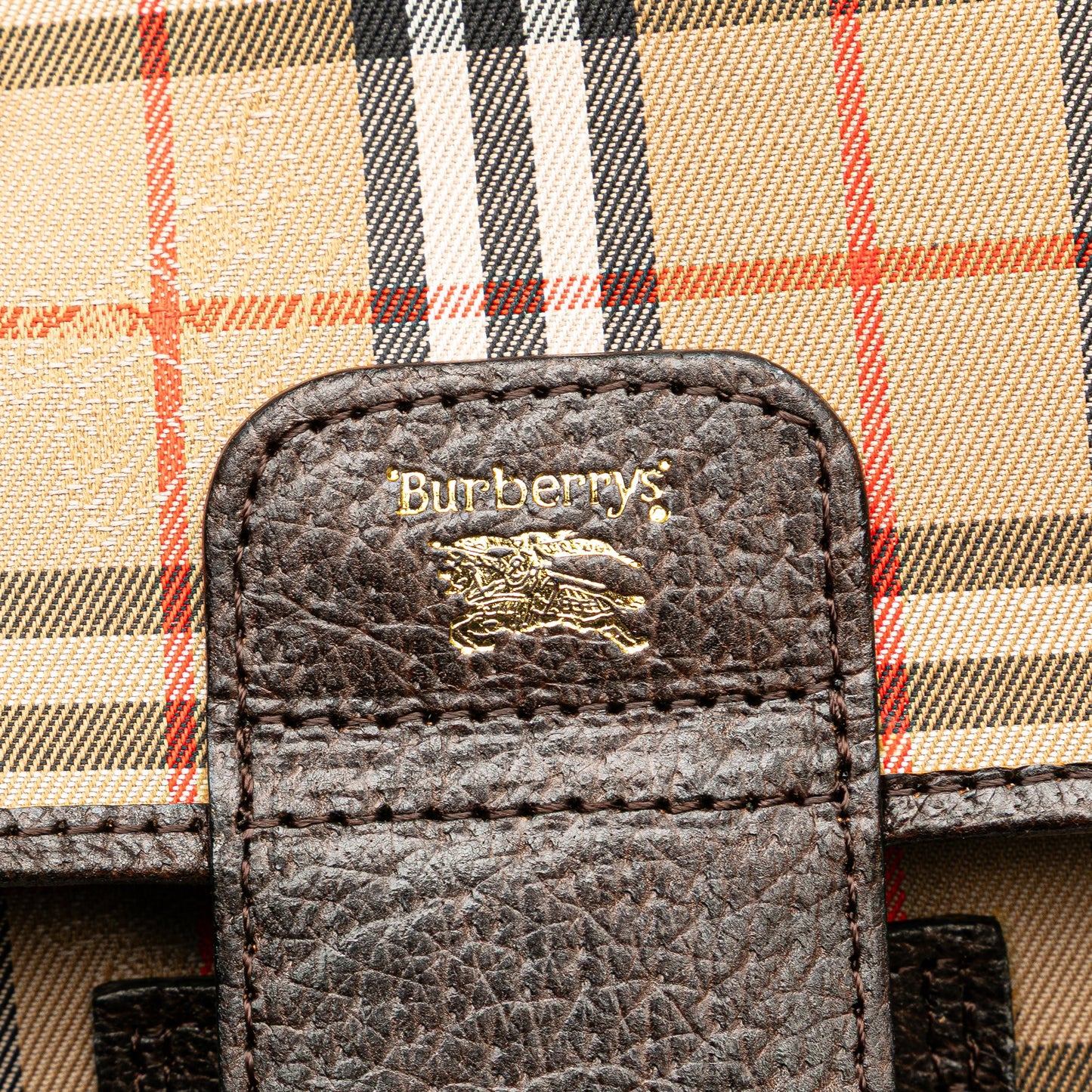 Burberry Haymarket Check Canvas Clutch