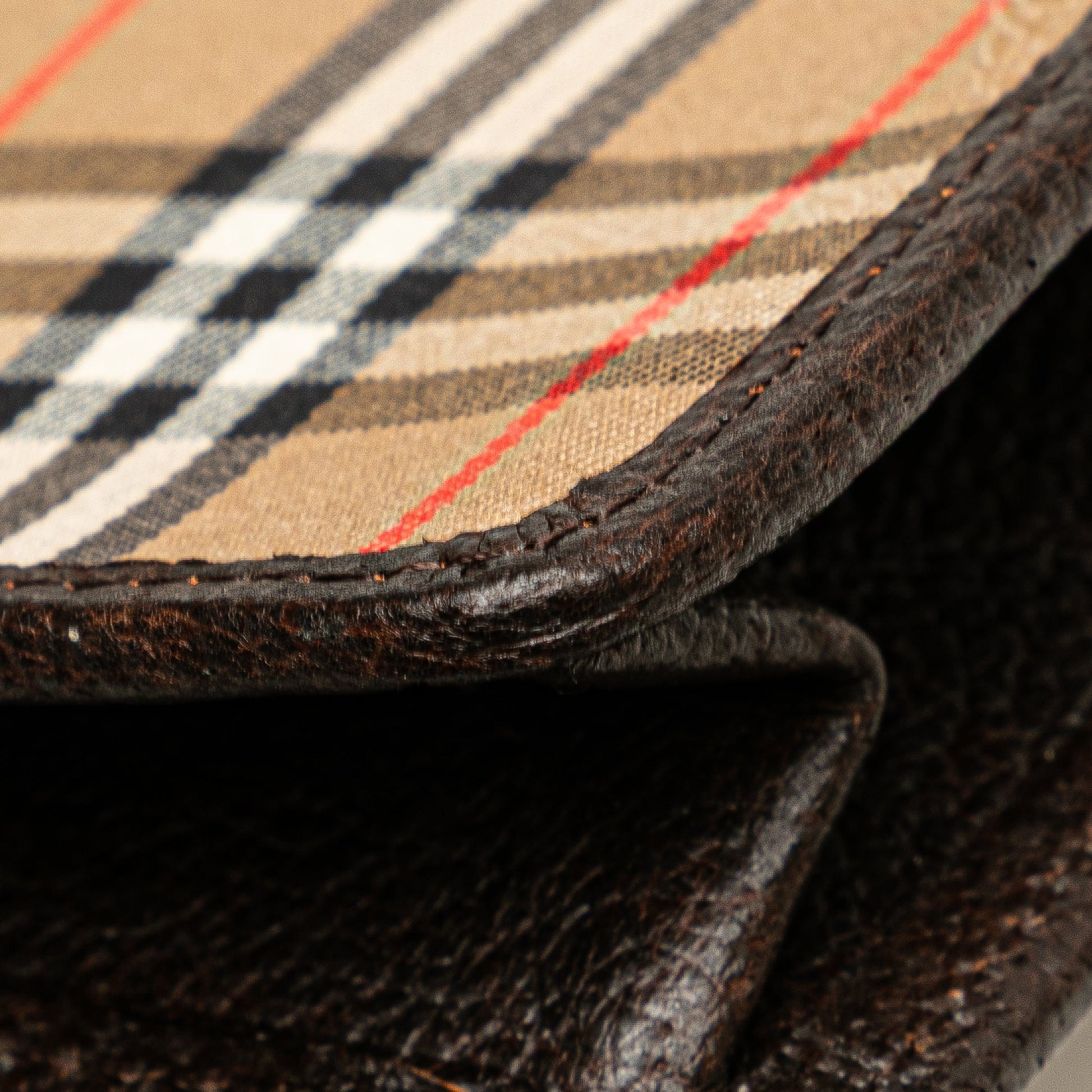 Burberry Haymarket Check Canvas Clutch