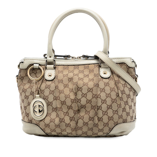 Gucci GG Canvas Sukey Satchel