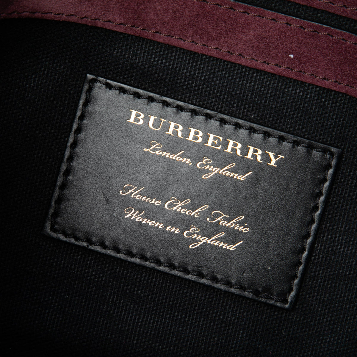 Burberry Small Leather and House Check Canvas Derby Macken Crossbody — Brown
