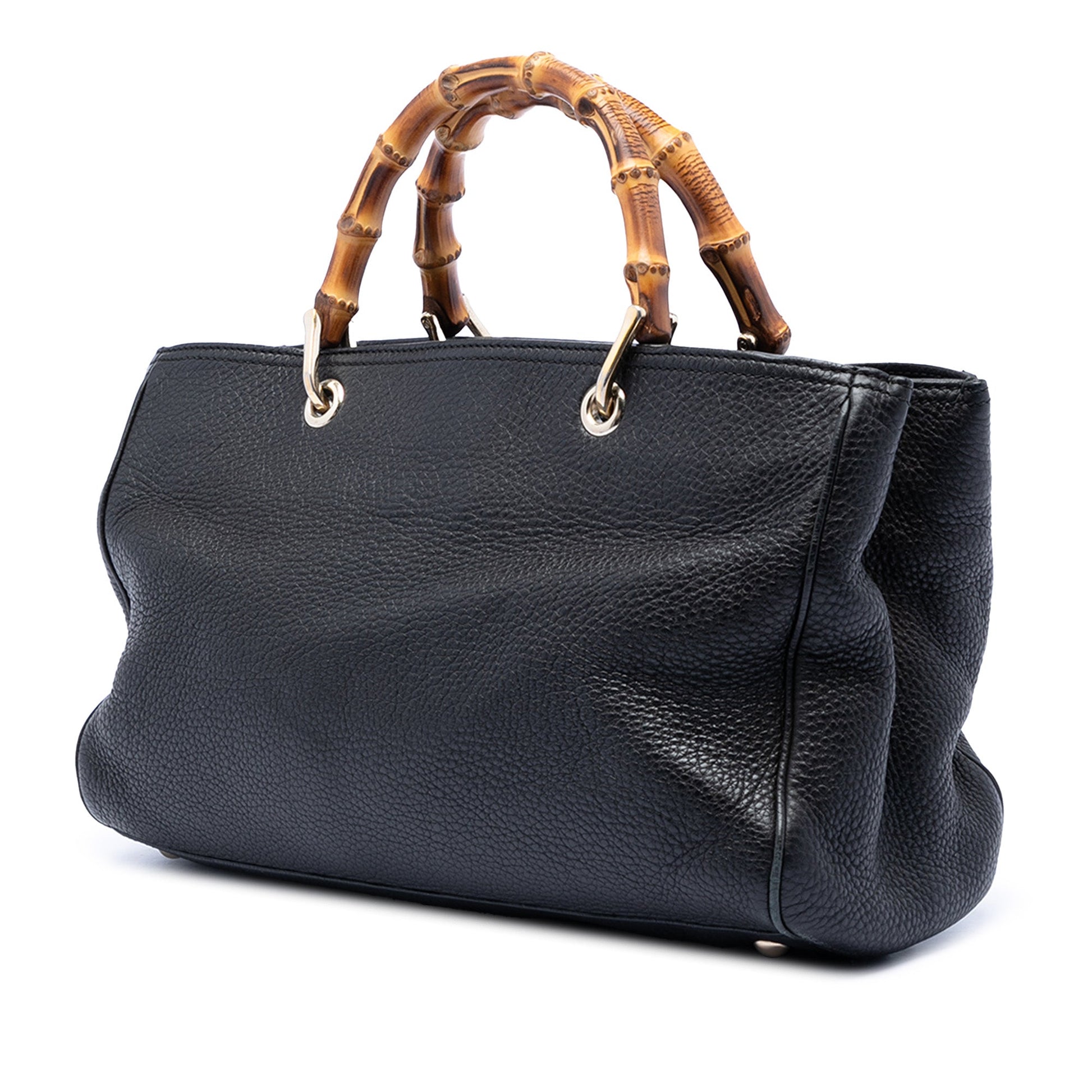 Gucci Medium Calfskin Bamboo Shopper Satchel