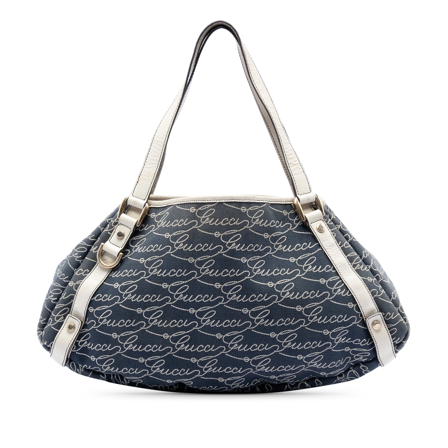 Gucci 85th Anniversary Canvas Logo Abbey D Ring Tote
