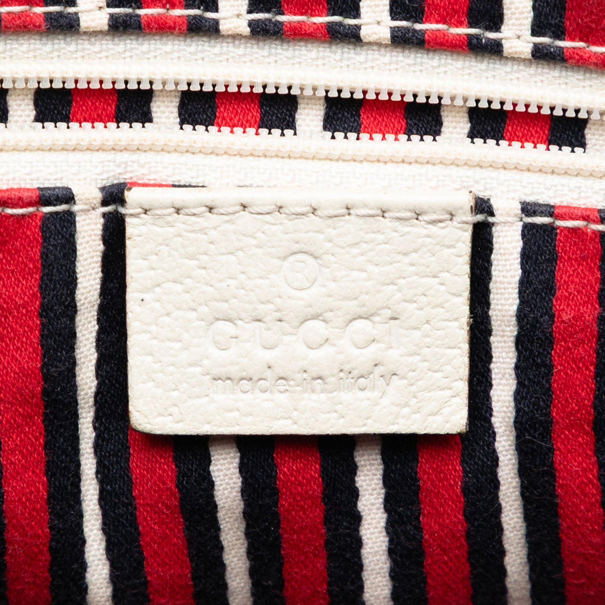 Gucci 85th Anniversary Canvas Logo Abbey D Ring Tote