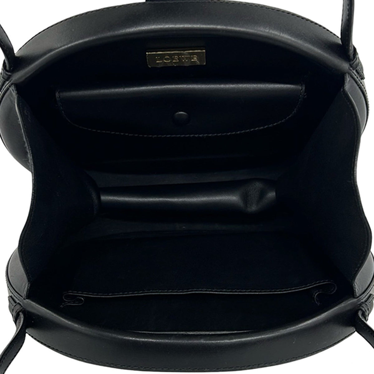 LOEWE Leather Anagram Round Handbag