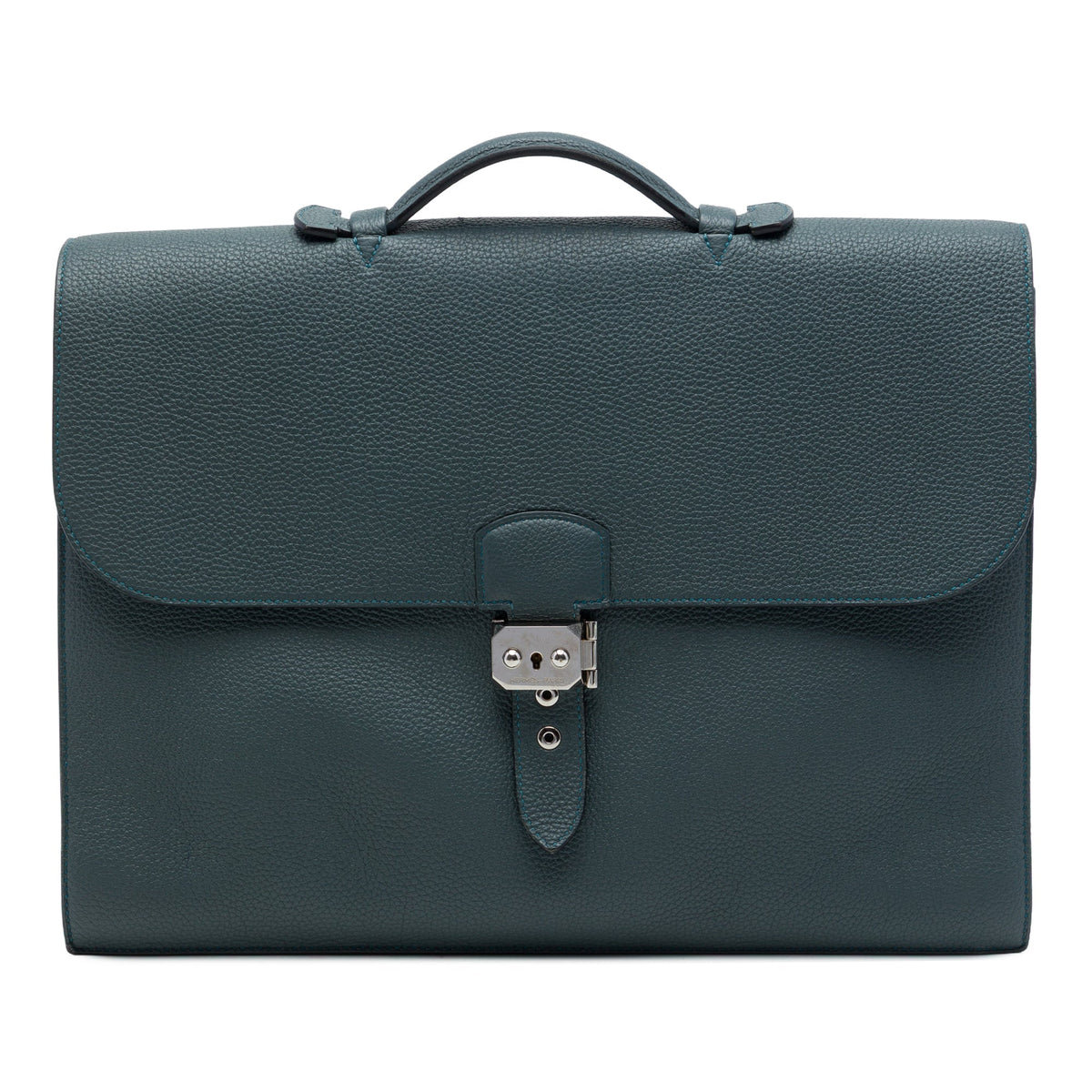 Hermès Togo Verso Sac a Depeches 38 — Blue