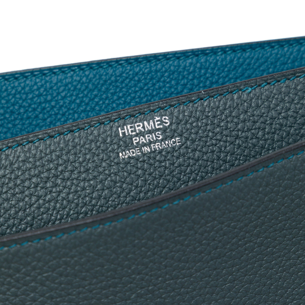 Hermès Togo Verso Sac a Depeches 38 — Blue