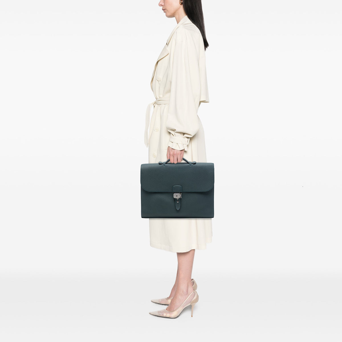 Hermès Togo Verso Sac a Depeches 38 — Blue