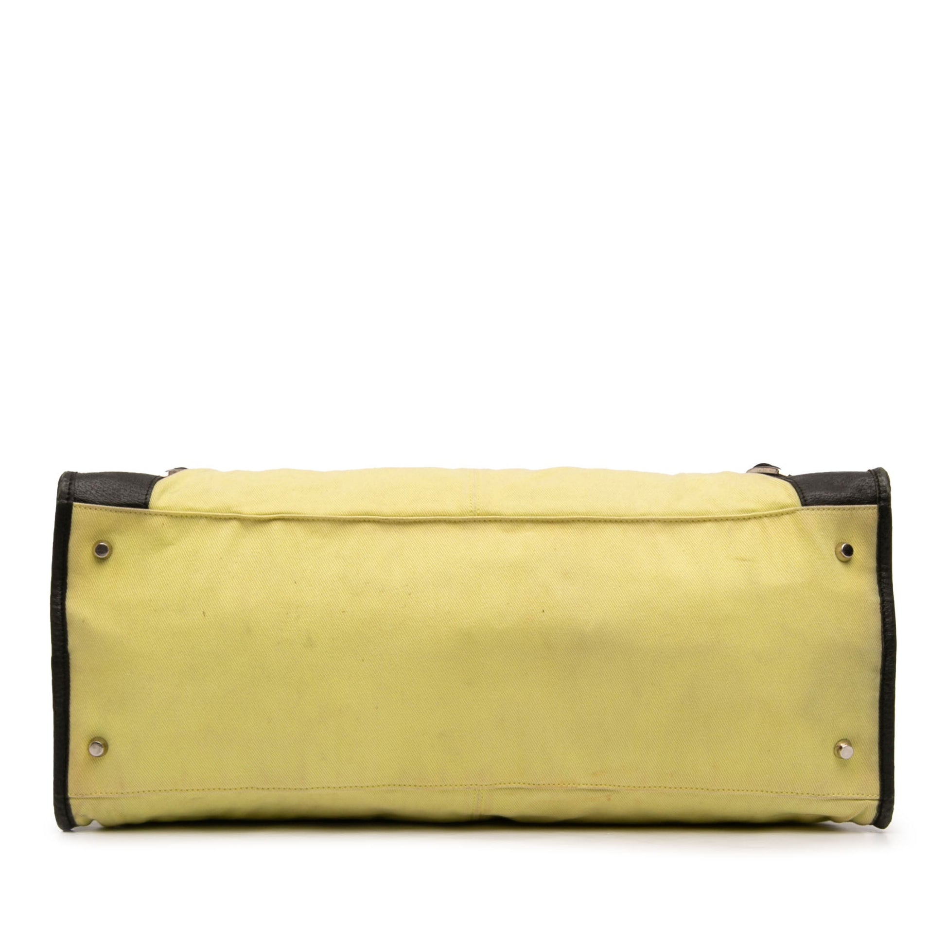 Balenciaga Canvas Lambskin Motocross Classic Work Bag