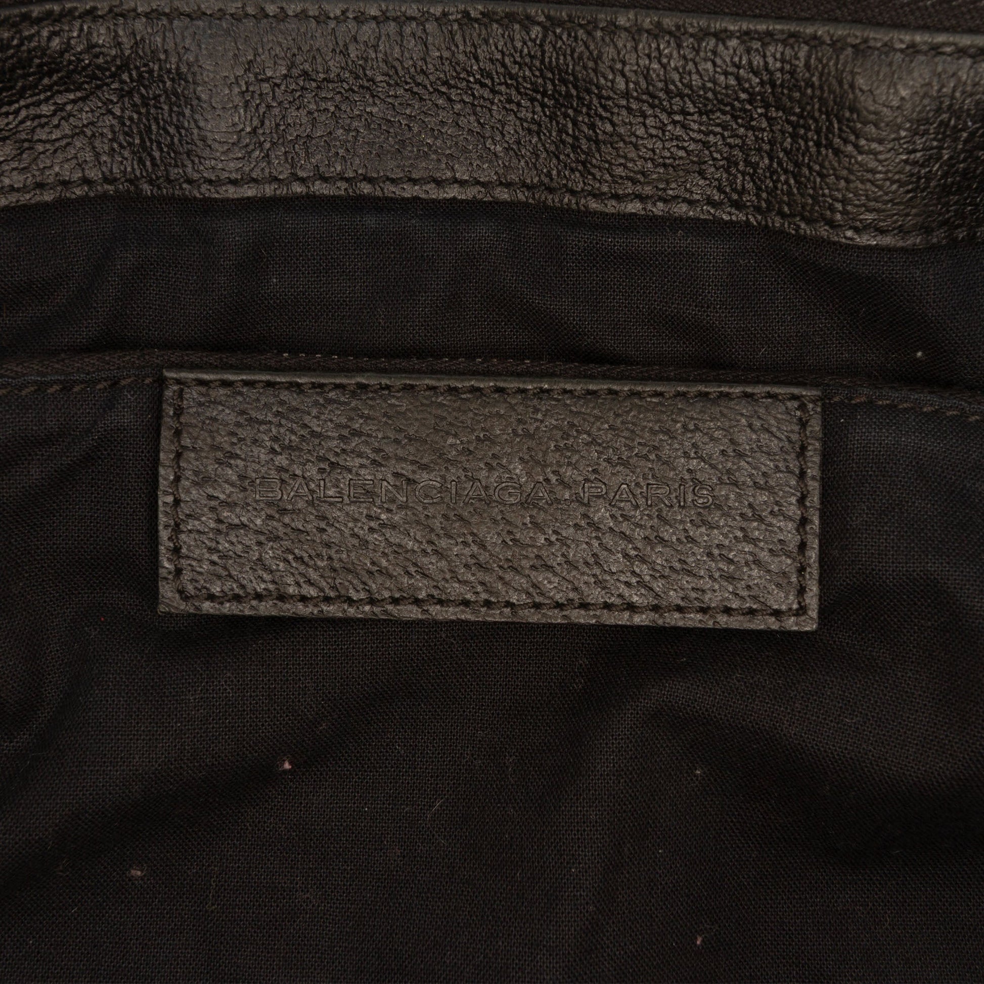 Balenciaga Canvas Lambskin Motocross Classic Work Bag