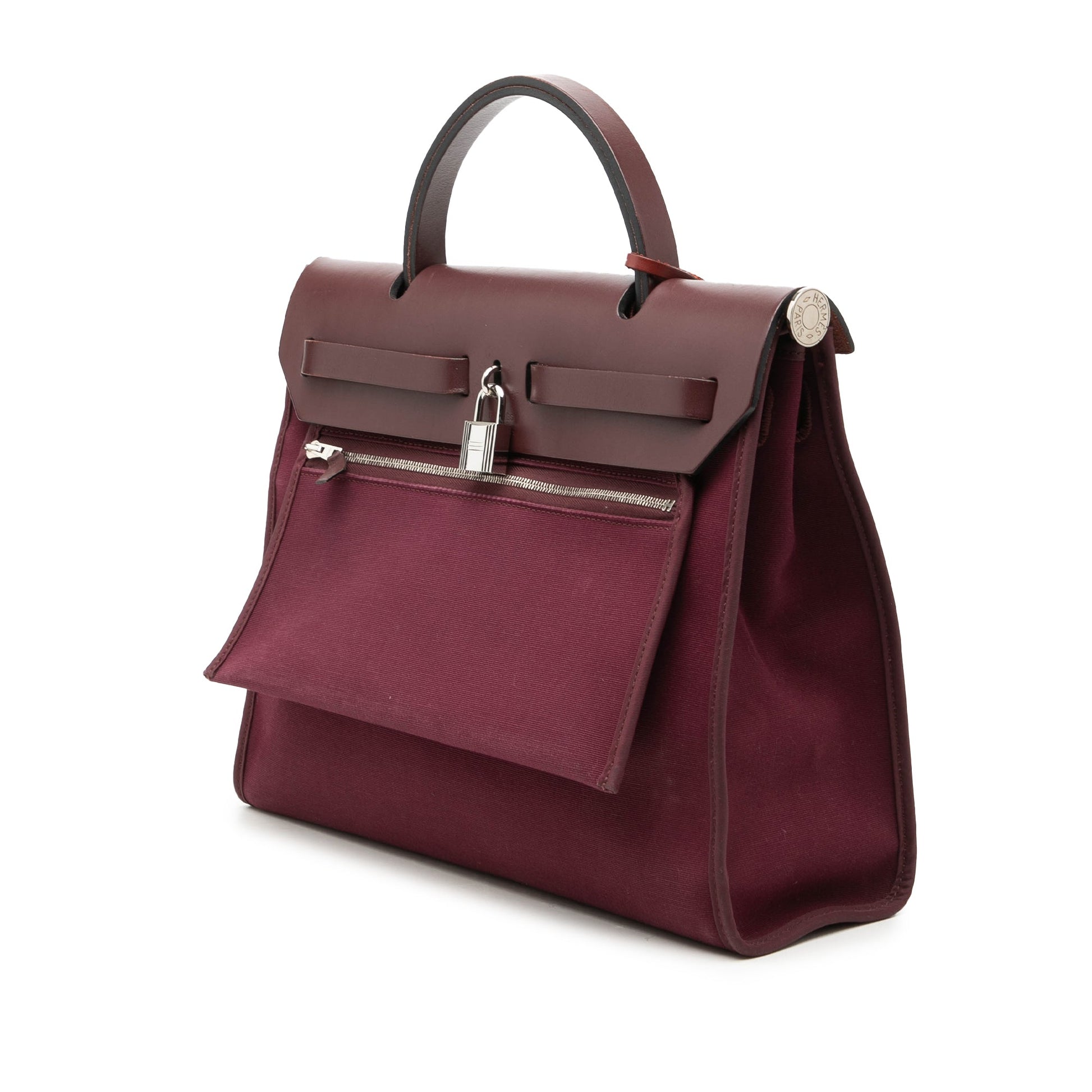Hermès Military Toile and Vache Hunter Herbag Zip 31