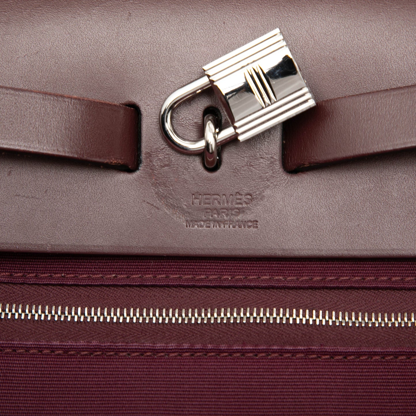Hermès Military Toile and Vache Hunter Herbag Zip 31