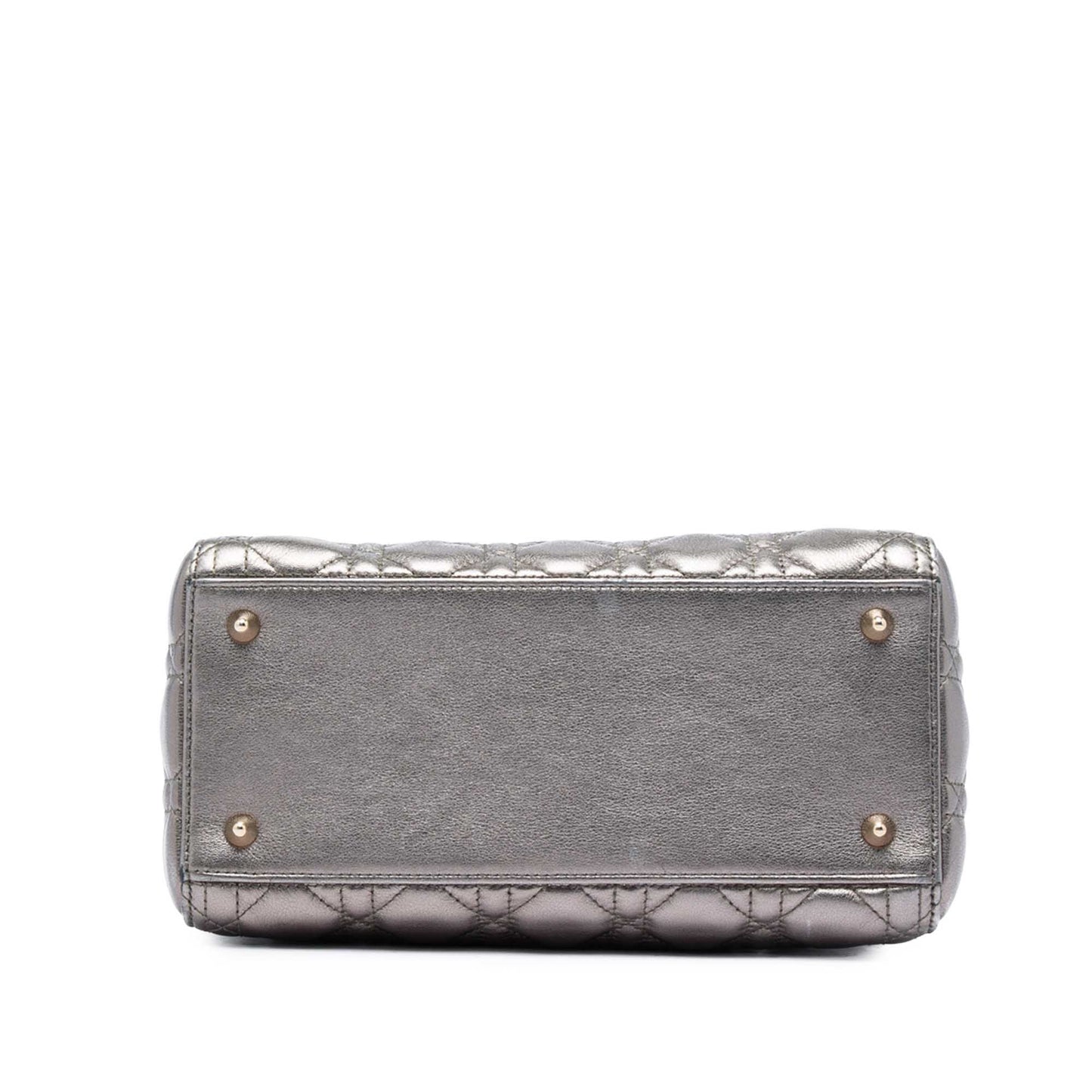 Dior Medium Metallic Lambskin Cannage Lady Dior