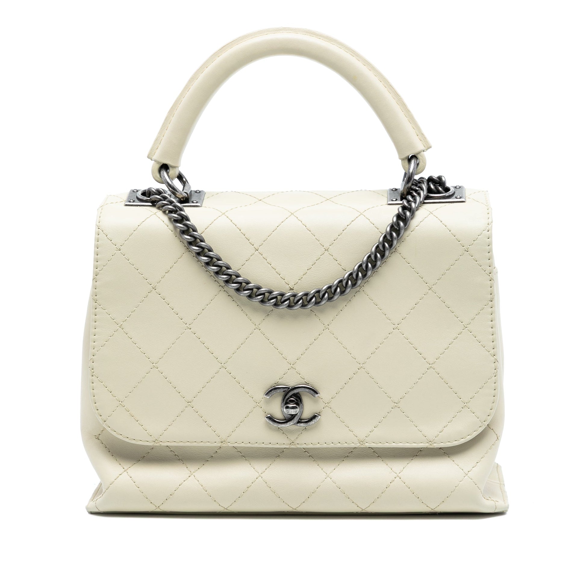 Chanel Stitched Calfskin Urban Luxury Top Handle Bag