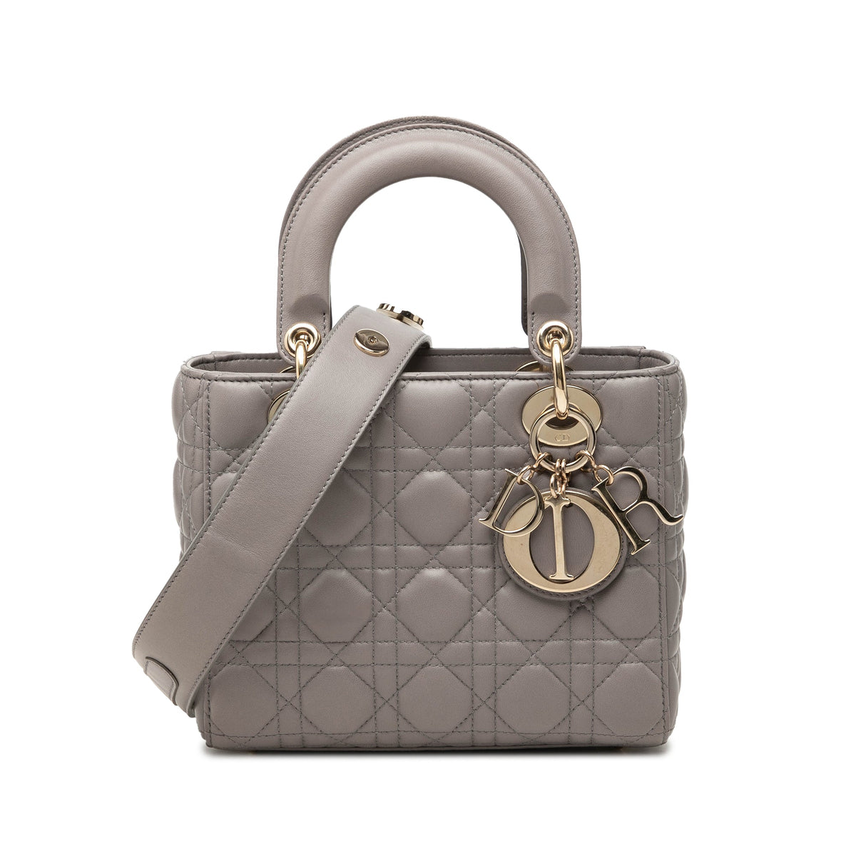 Dior Small Lambskin Cannage MyABCDior Lady Dior — Brown