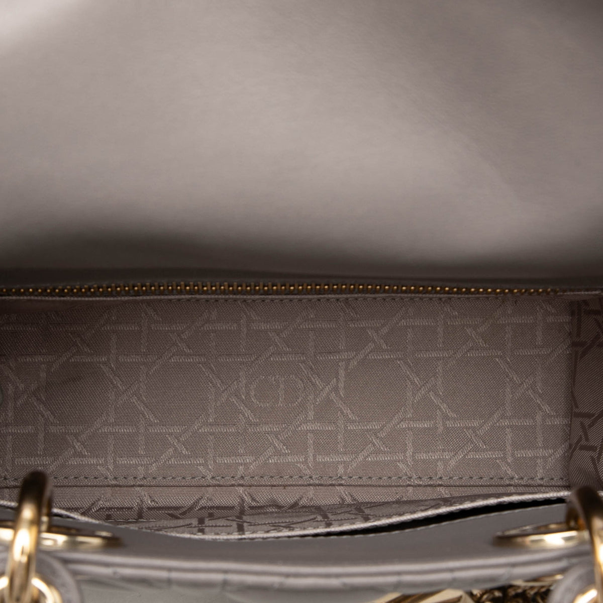 Dior Small Lambskin Cannage MyABCDior Lady Dior — Brown
