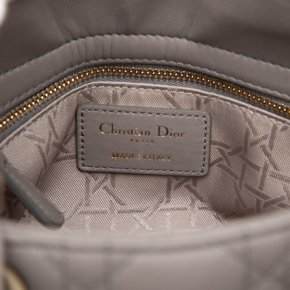 Dior Small Lambskin Cannage MyABCDior Lady Dior — Brown