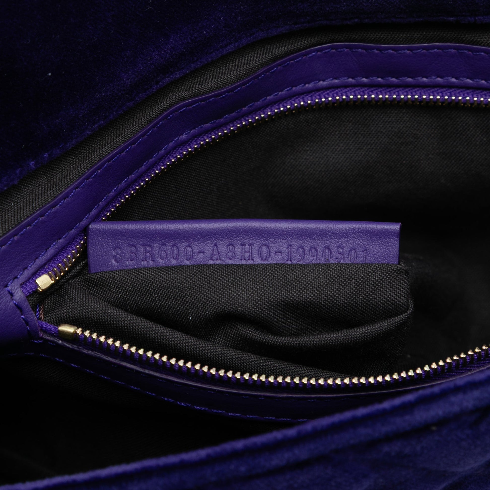 Fendi Zucca Embossed Velvet Baguette Satchel