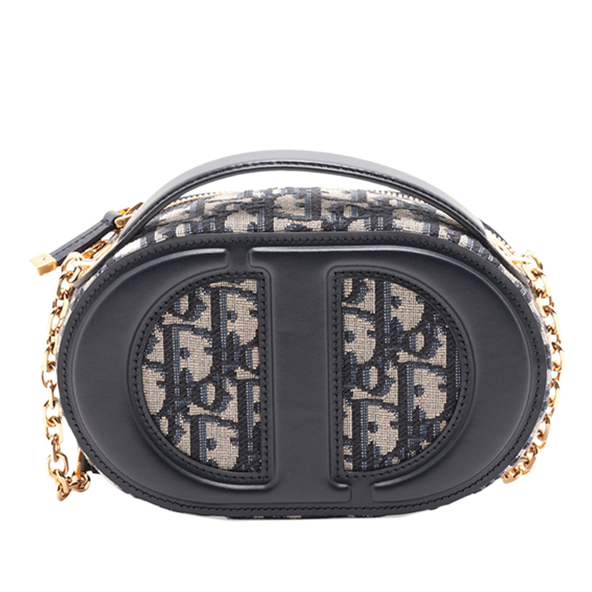Dior Oblique Canvas CD Oval Satchel