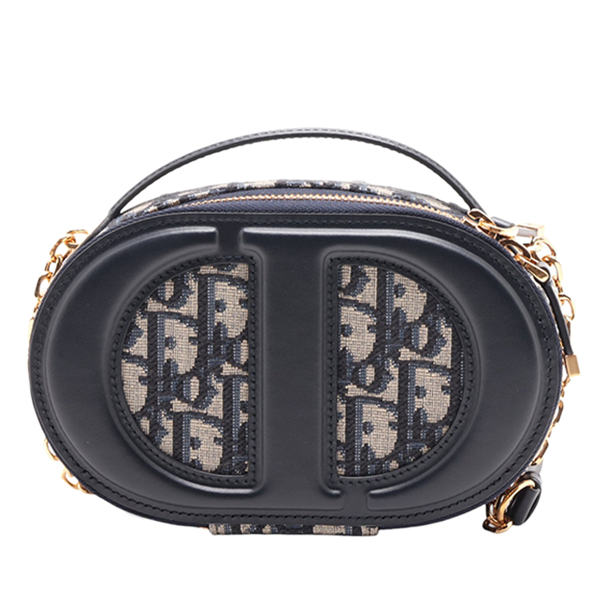 Dior Oblique Canvas CD Oval Satchel