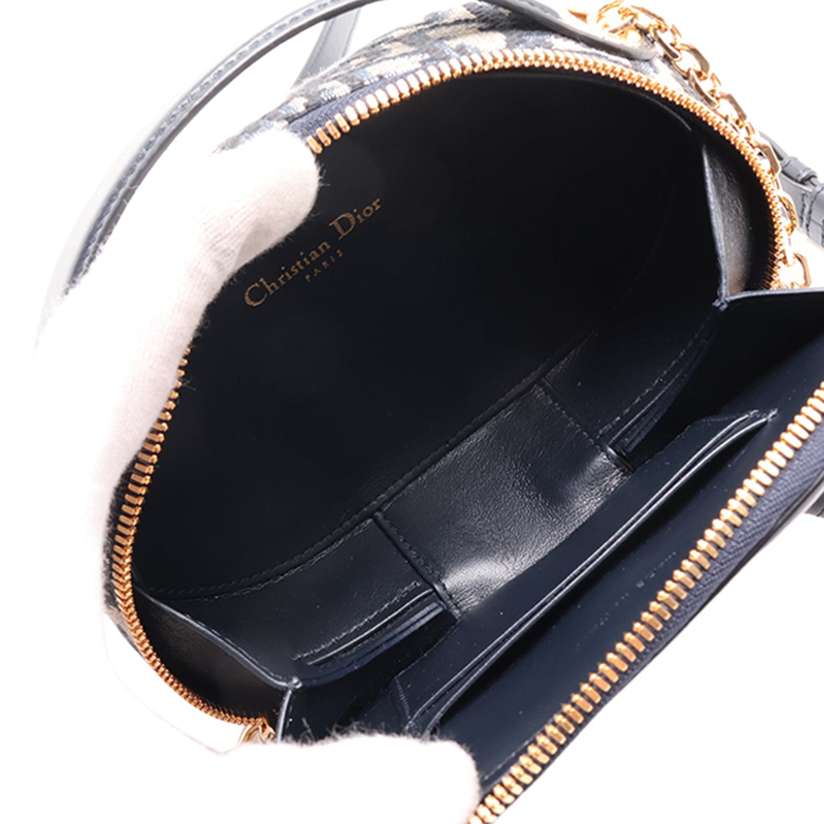 Dior Oblique Canvas CD Oval Satchel