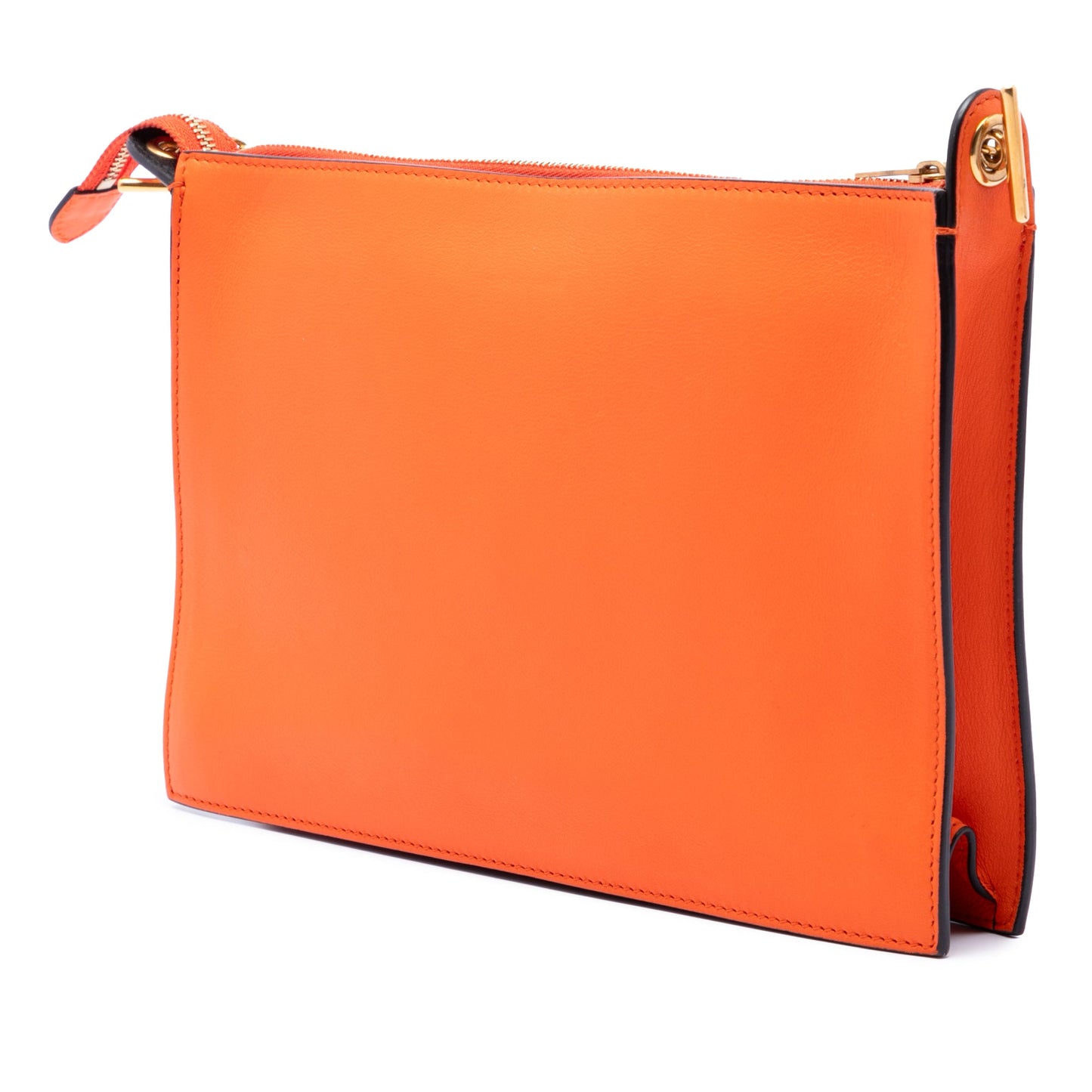 Celine Tricolor Leather Pocket Envelope Zip Crossbody