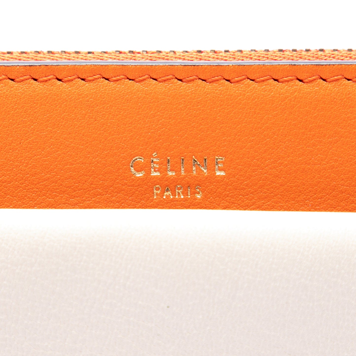 Celine Tricolor Leather Pocket Envelope Zip Crossbody
