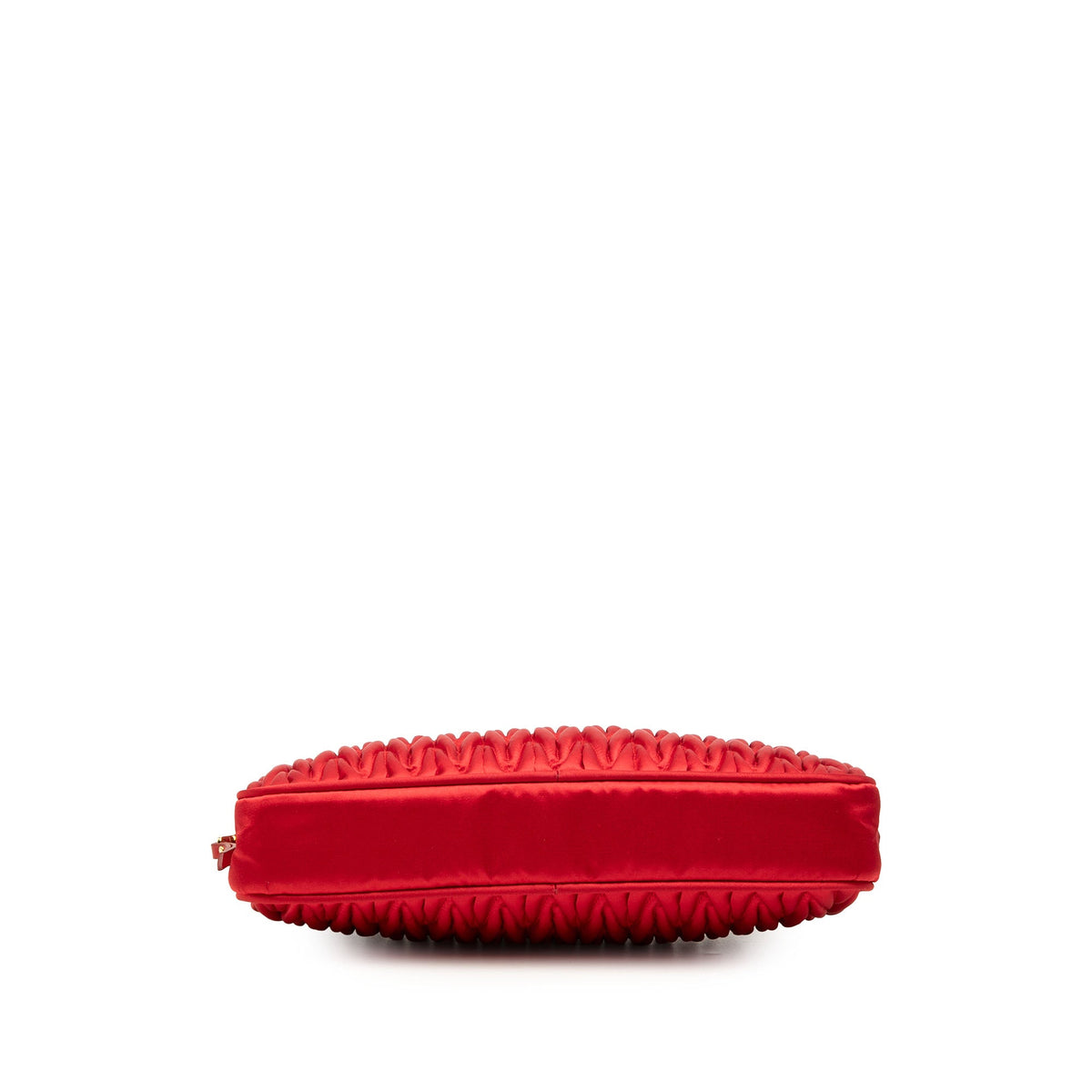 Miu Miu Matelasse Nappa Clutch — Red
