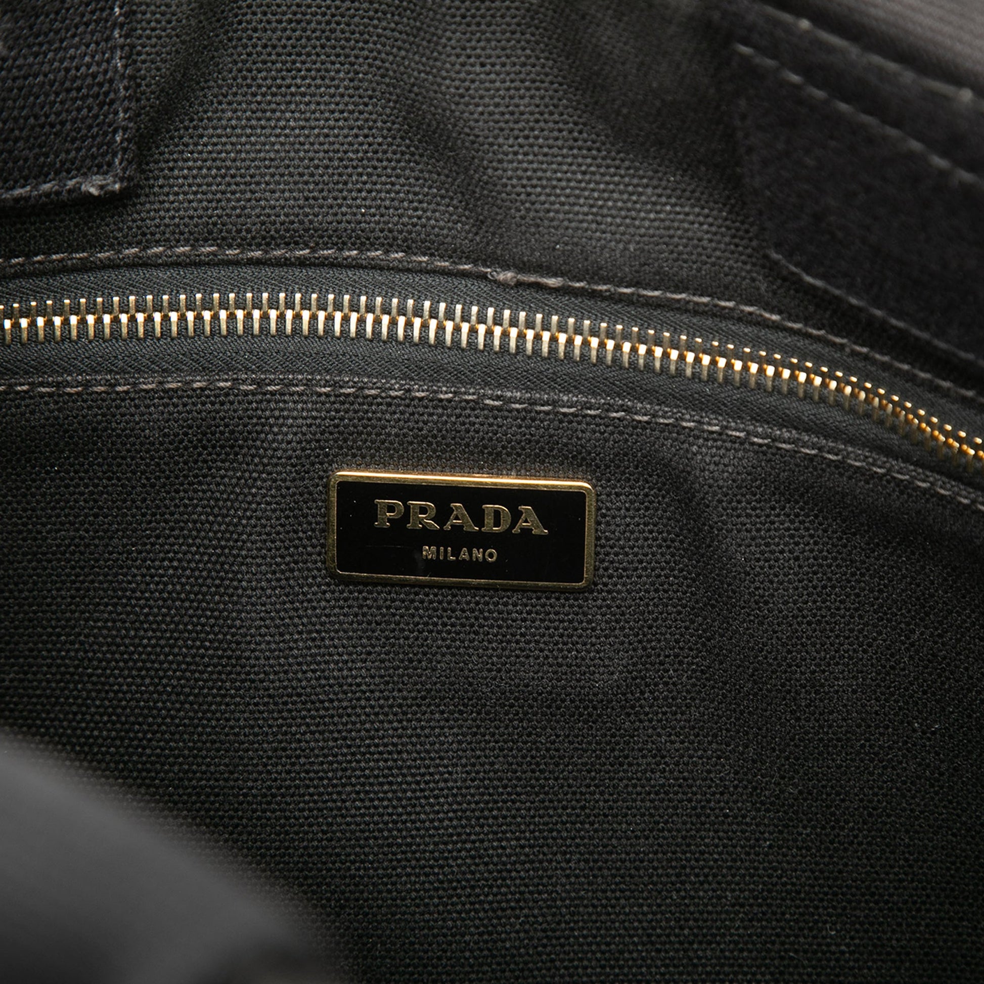 Prada Canvas Canapa Logo Satchel