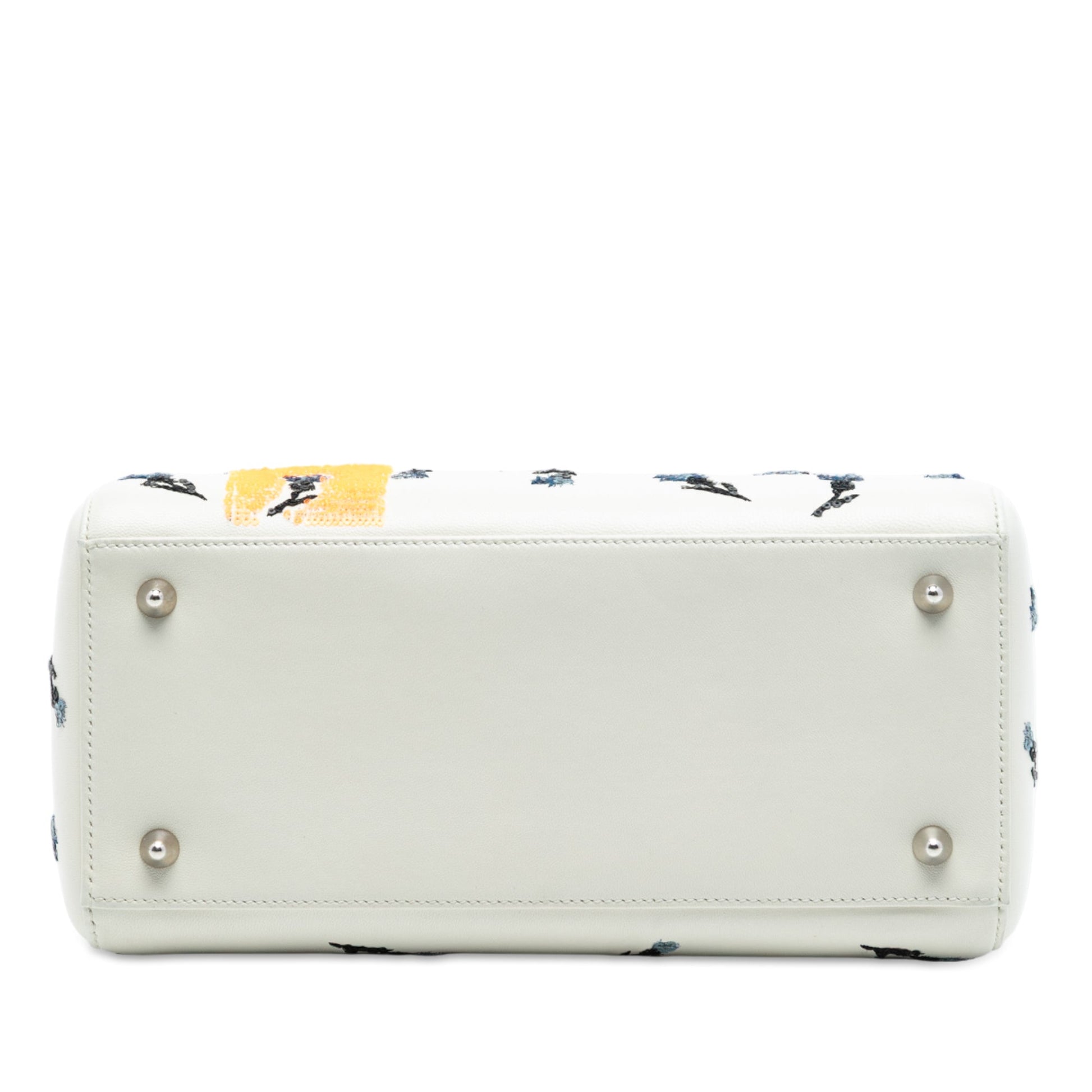 Dior Medium Lambskin Floral Sequin Lady Dior