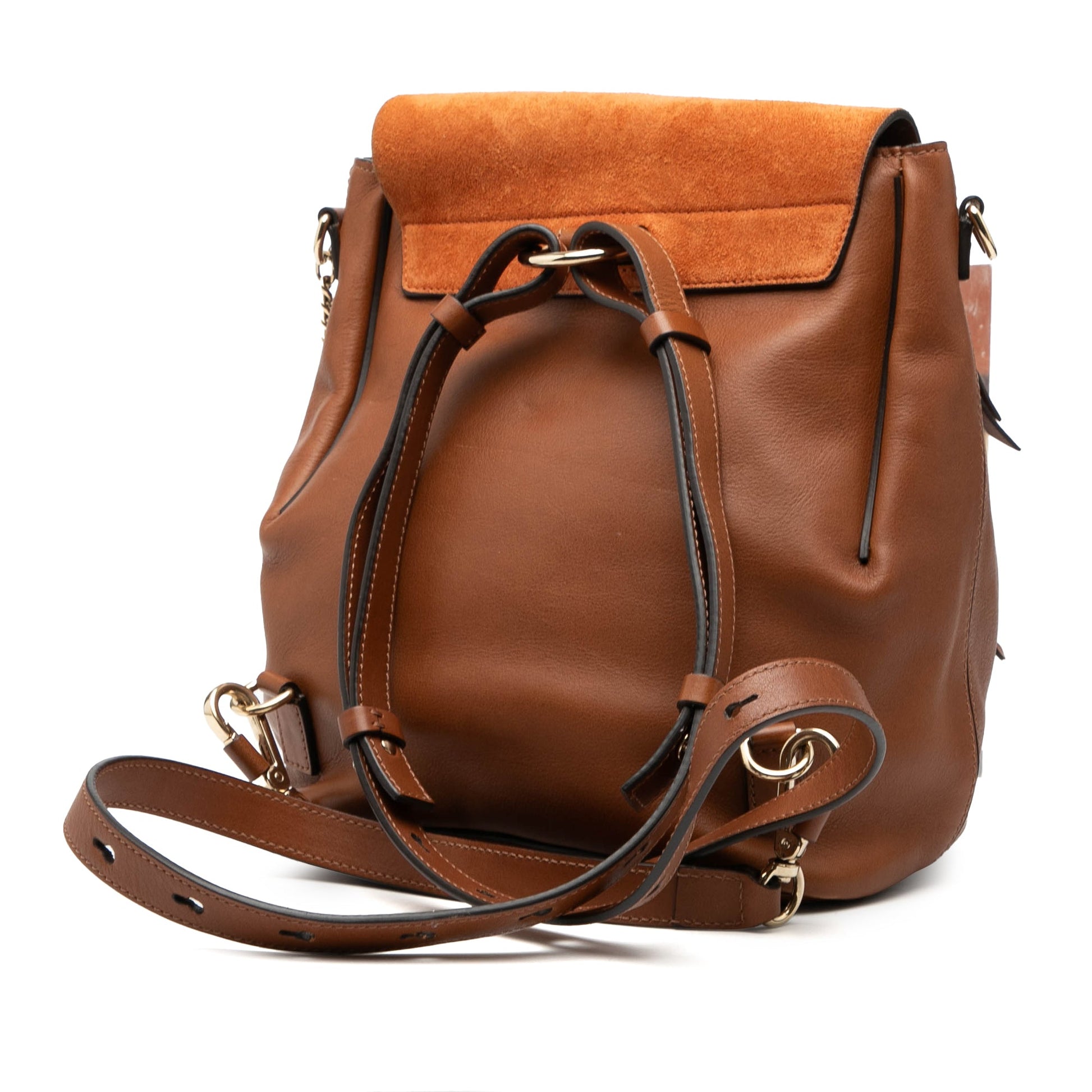 Chloé Medium Calfskin and Suede Faye Backpack