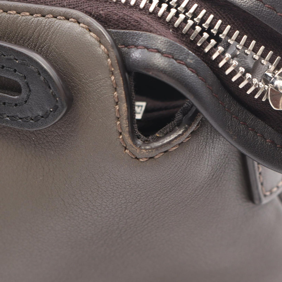 Fendi Medium Leather By The Way Satchel — Gray