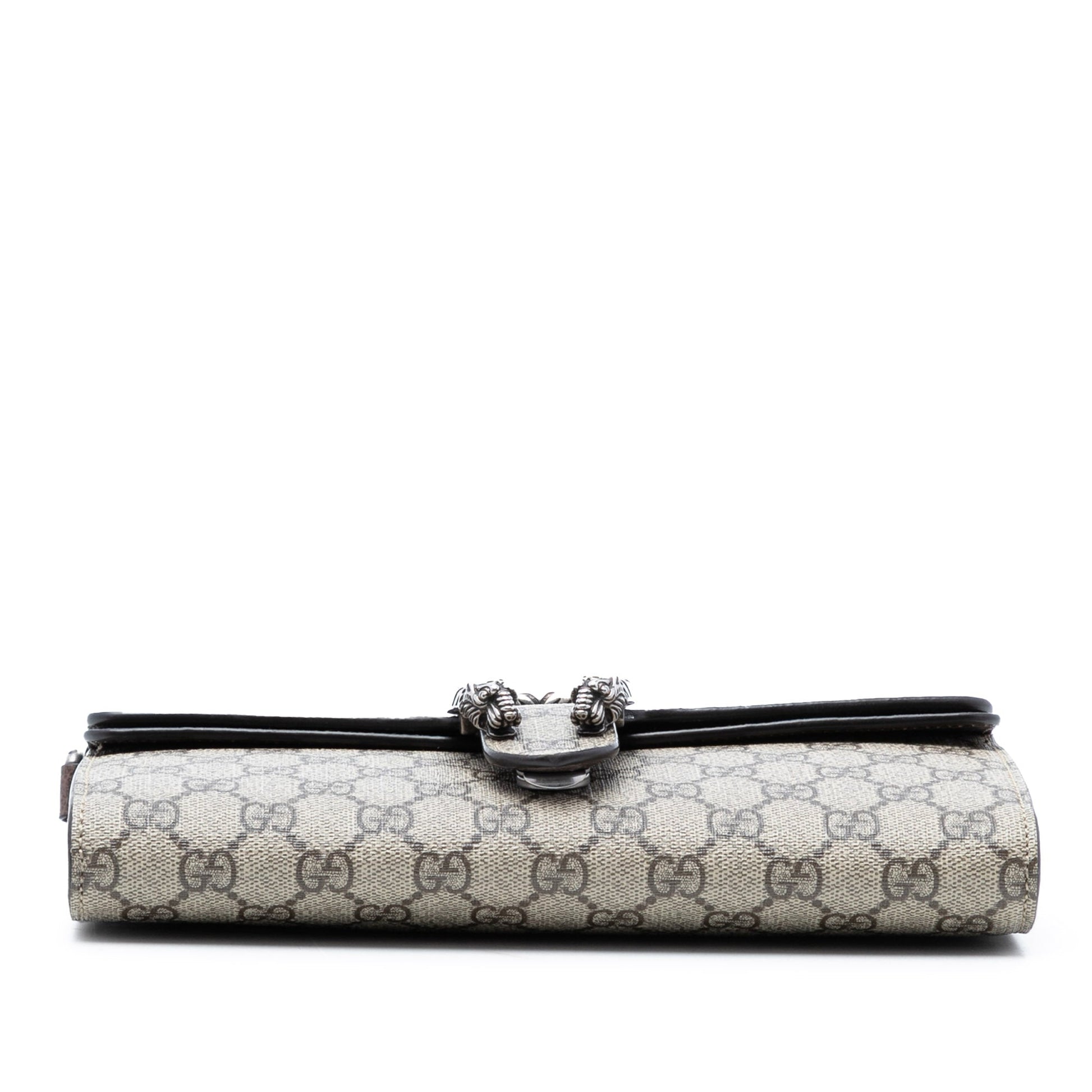 Gucci Small GG Supreme East West Dionysus Flap Bag