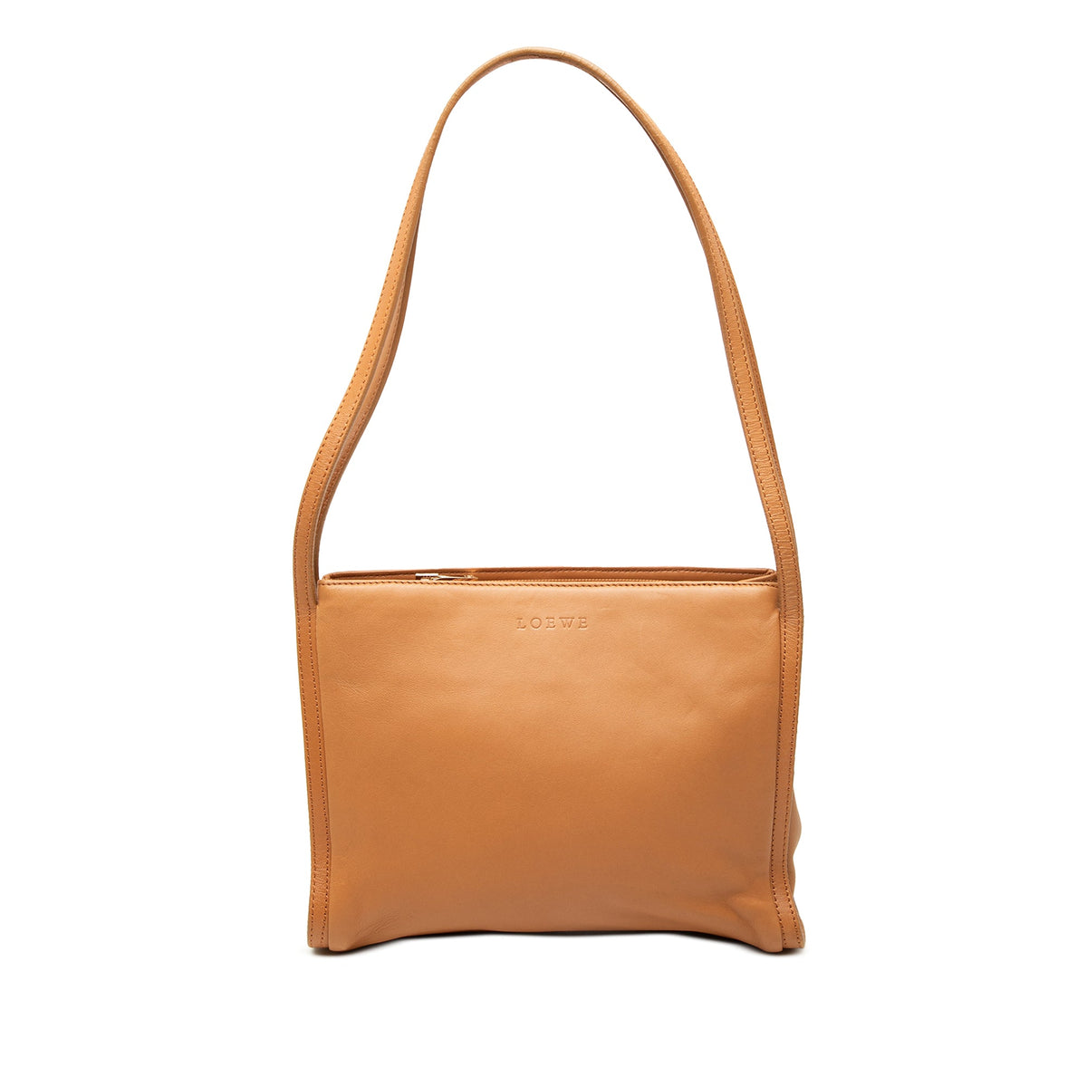 LOEWE Leather Shoulder Bag — Brown