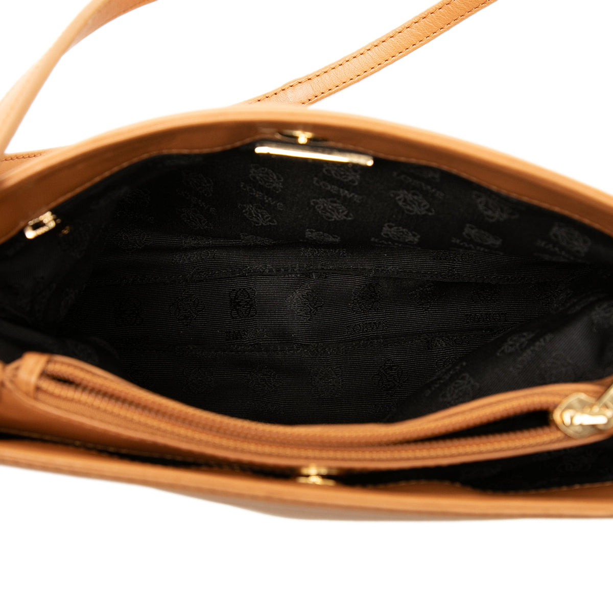LOEWE Leather Shoulder Bag — Brown