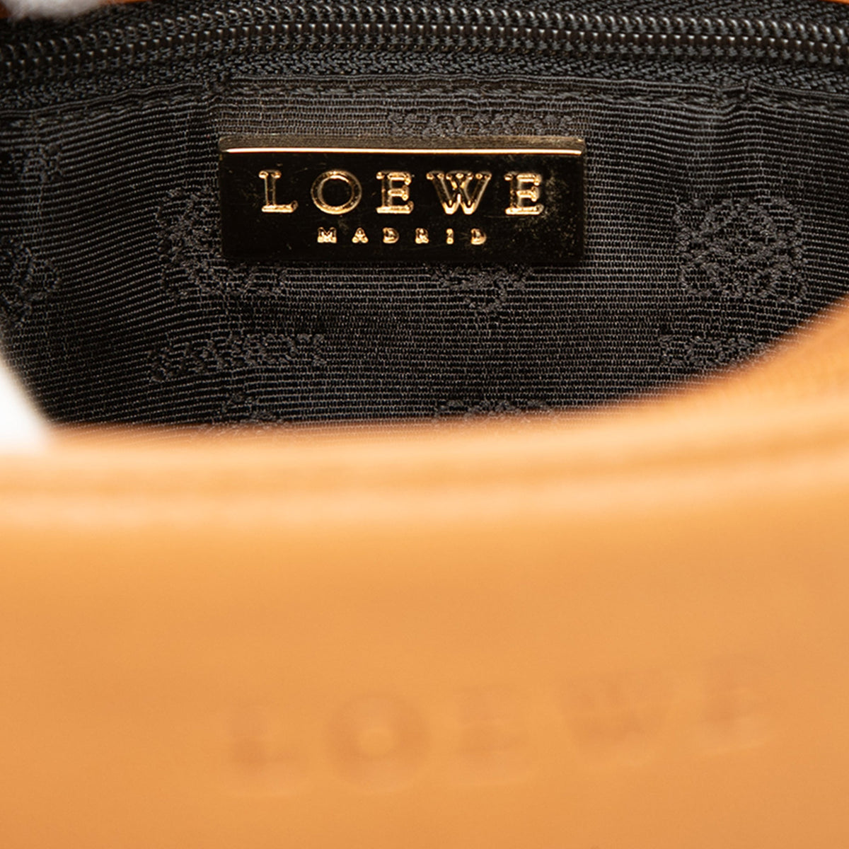 LOEWE Leather Shoulder Bag — Brown