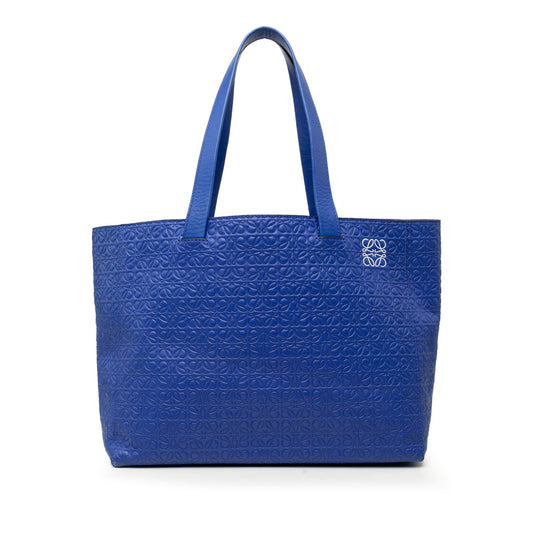 LOEWE Anagram Embossed Leather T Shopper Tote